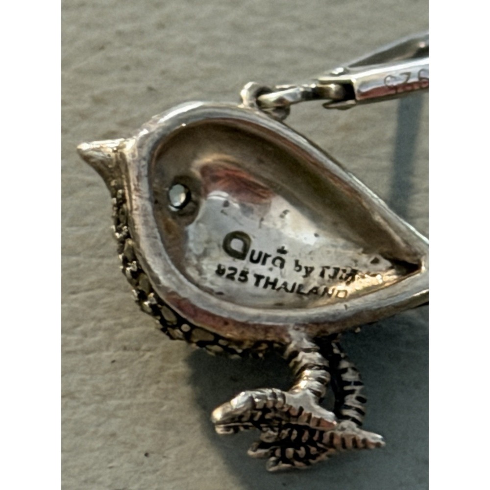 Aura By TJM 925 Silver Thailand Bird Earrings -#357 - Picture 5 of 6